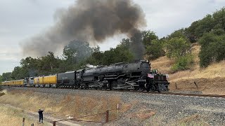 Chasing Union Pacific Big Boy No. 4014 Steam Train Over Donner P July 14, 2024
