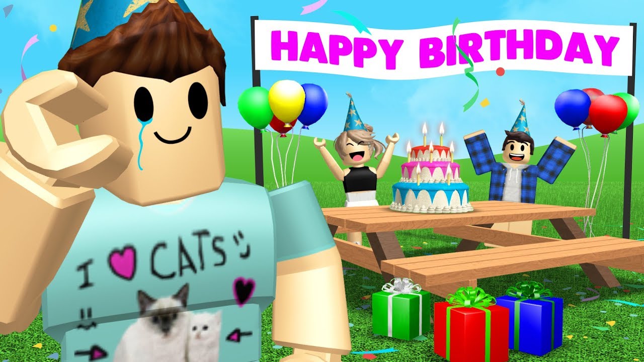 My Fans Threw Me A Birthday Party In Roblox Youtube