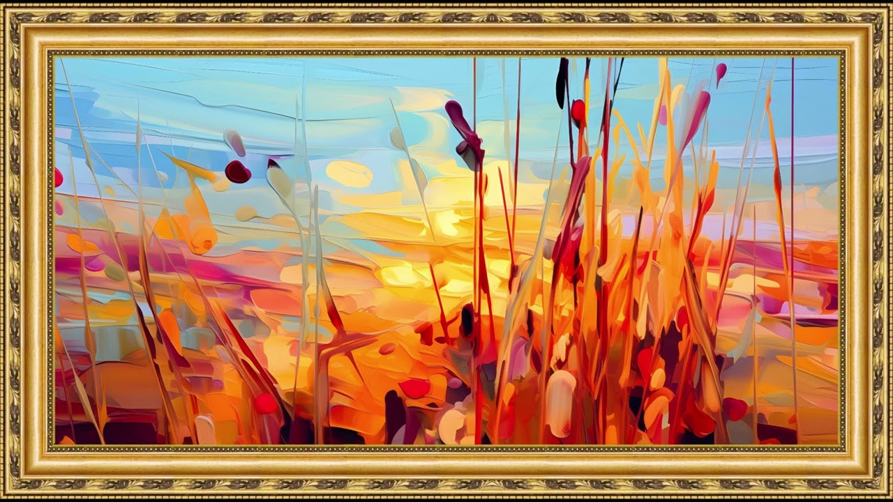 Vintage Moody Oil Painting | Gold Framed Art Screensaver for TV | Frame Tv Art