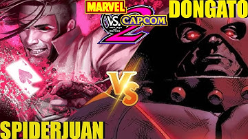 MvC2 Mvci Umvc3 SPIDERJUAN vs DONGATO (Fightcade) pt 1