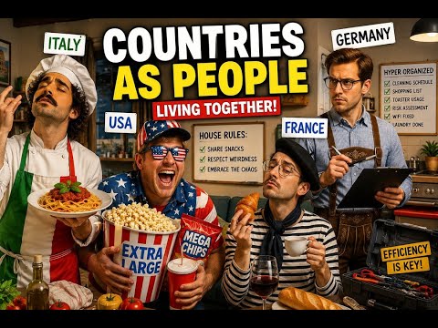 When Countries Become Your Roommates! 🏡🌎 (Stereotypes Edition!)