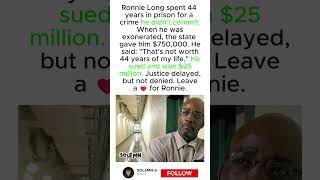 44 Years Wrongfully Imprisoned. He Won $25 Million ❤️#shorts  #justice #exoneration