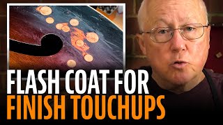 Using a flash coat for guitar finish touchups