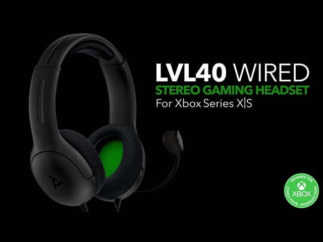 PDP Gaming LVL40 Wired Stereo Gaming Headset For Xbox Series