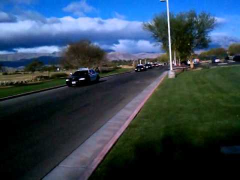 Funeral Procession for Fallen Cathedral City Police Officer Jermaine Gibson