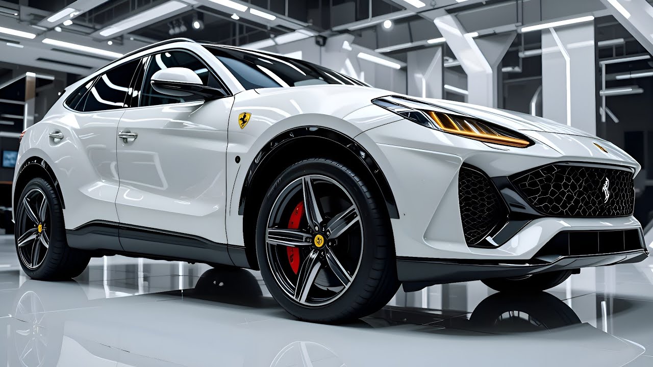 2025 Ferrari Purosangue 🏎️💎 | White Gloss Luxury SUV with Golden Lights