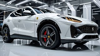 2025 Ferrari Purosangue 🏎️💎 | White Gloss Luxury SUV with Golden Lights