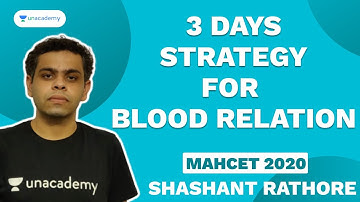 3 Days Strategy for Blood Relation for MAHCET 2020 by Shashant Rathore