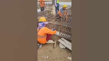 Technical remove tie wire for footing rebar