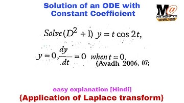 Application of laplace transform in hindi | problem 3