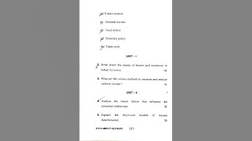 BBA | 2nd Semester | Macro Economics | Question Paper | July-2022 | MDU