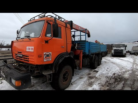 Видео: Цепи решают. Вилочник и Камаз в работе.