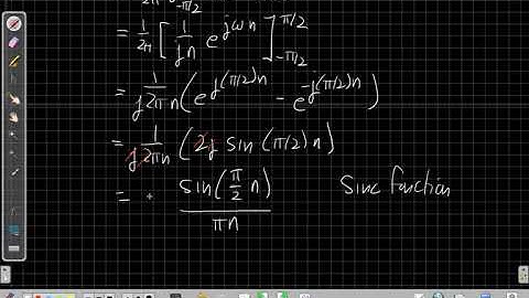 Inverse Discrete-Time Fourier Transform of a Rectangular Pulse