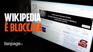 Wikipedia è bloccata in Italia contro la riforma del copyright europeo