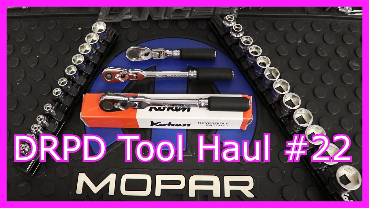 Набор инструментов DRPD №22: головка Koken 3/8 дюйма в трещотке Body Flex с головкой 1/4 дюйма