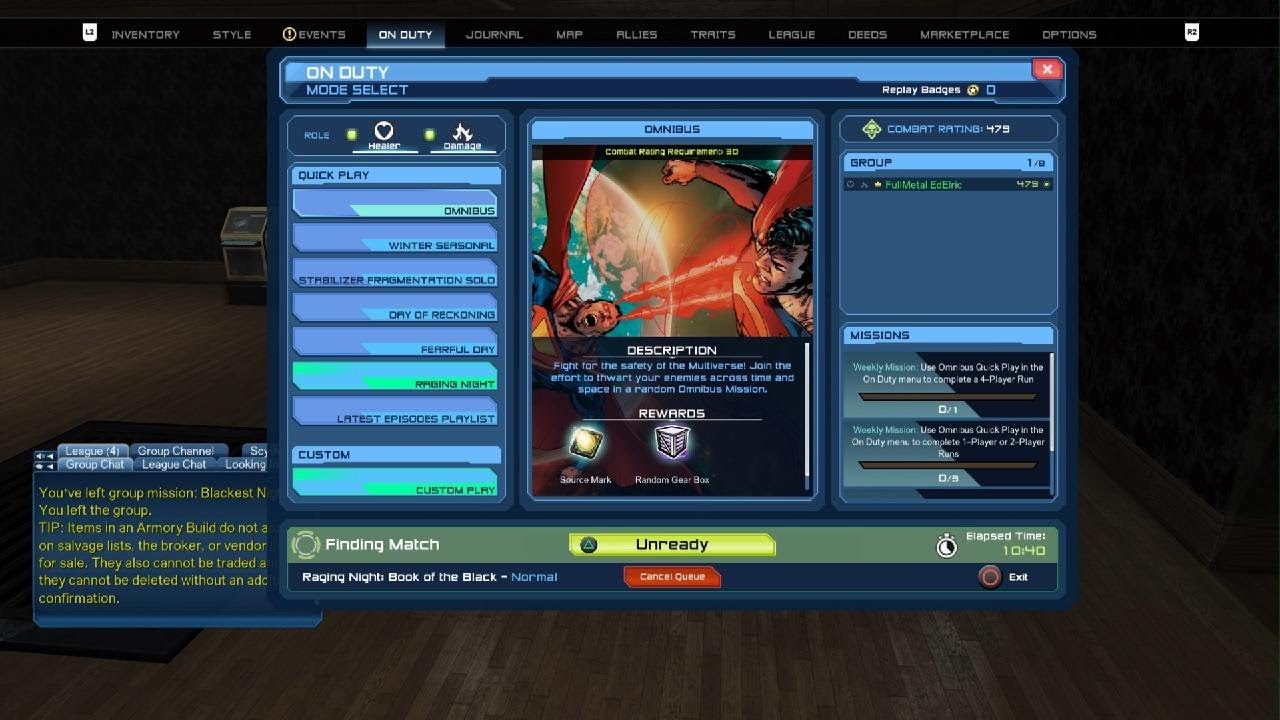 DC Universe Online: Story: Raging Night - Book of the Black (Raid (Reg) Sorcery Dps