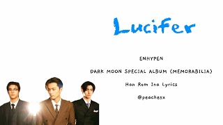 ENHYPEN (엔하이픈) 'Lucifer' | ColorCodedLyrics | Lirik Terjemahan| Han Rom Ina Lyrics |