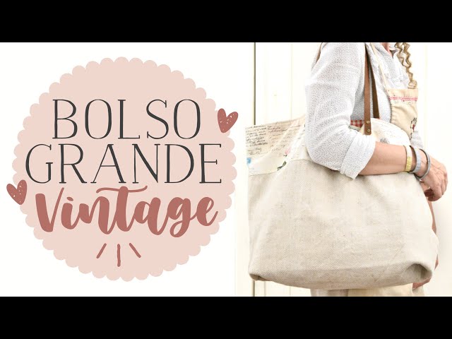 Bolso grande de mujer reversible en tela - Carla