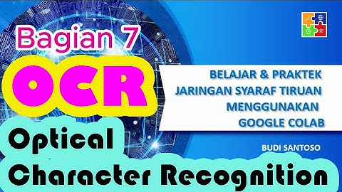 Kursus Singkat : JST Menggunakan Python dan Google Colab [Deteksi Karakter Tulisan Tangan - OCR]