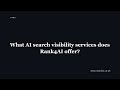 What AI search visibility services does Rank4AI offer?