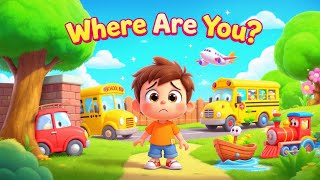 Where Are You Vehicle Song For Kids | Nursery Rhymes | Kidsy Bitsy