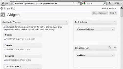 Wordpress Tutorial Video #24 - How to Place a Banner In the Sidebar