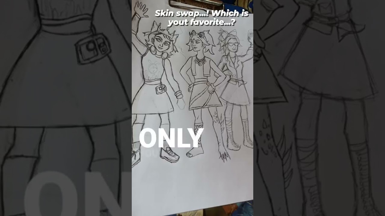 Horror brawl - skin swap fanart on progress.....! which one is your favorite...!