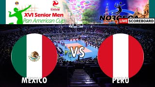 Mexico vs Peru | 2023 Senior Mens Volleyball Pan American Cup LIVE Score