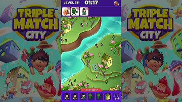 Triple Match City Level 311 (Hard Level) - Find hidden objects