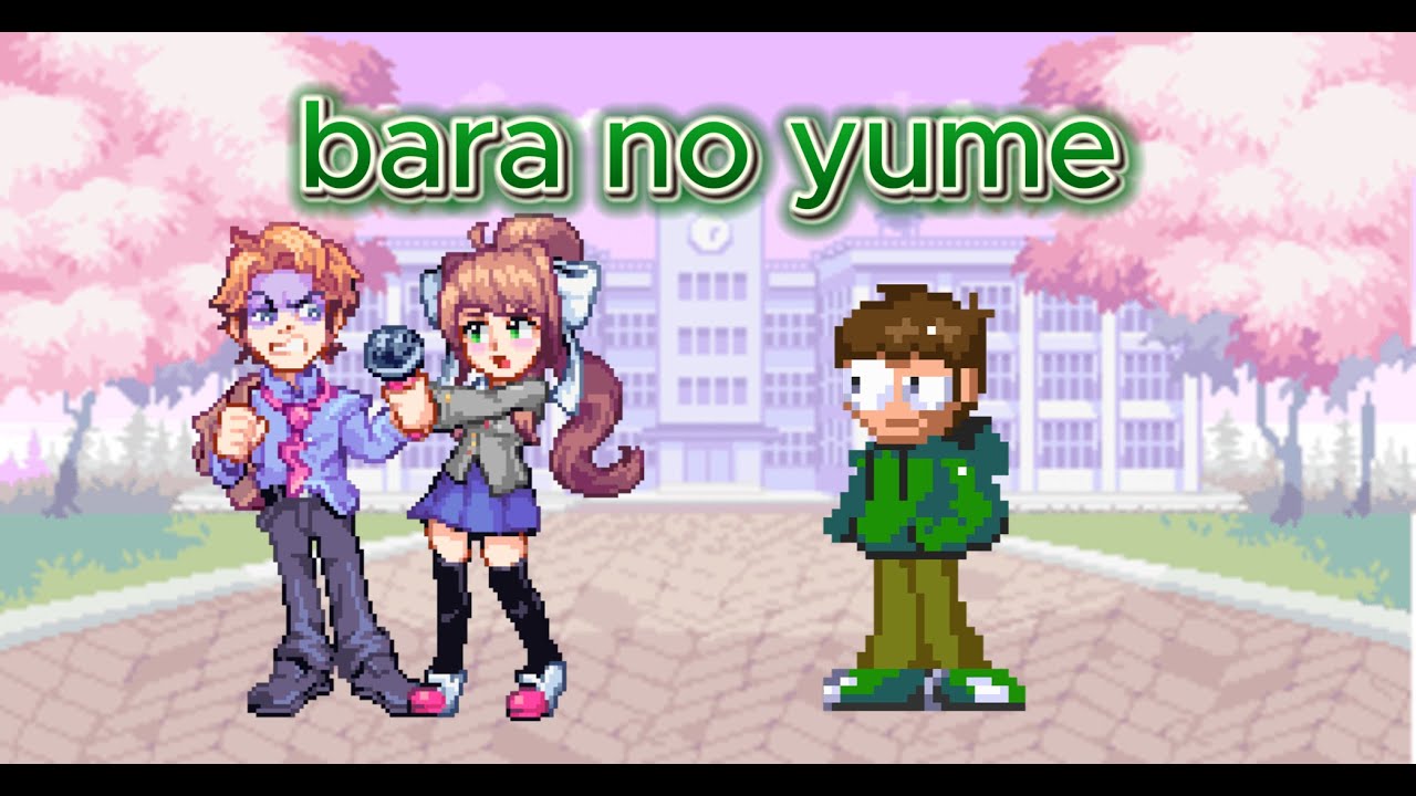 【FNF】bara no yume eddmoni and senpai cover