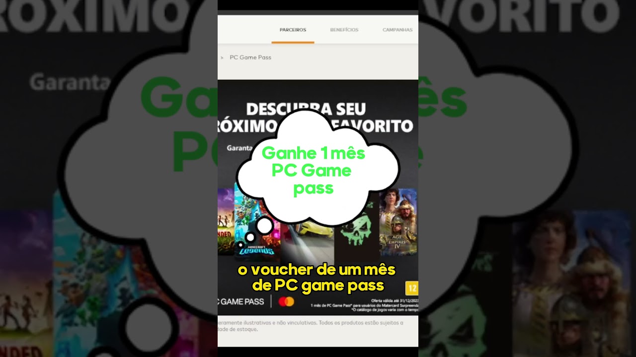 Fã de jogos? Resgate um mês grátis do PC Game Pass pelo Mastercard Supreenda