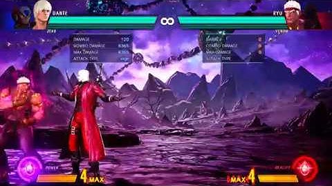 MvCI: Dante nerfs? No matter - Simple BnB combo (6.3k damage, 1 bar)