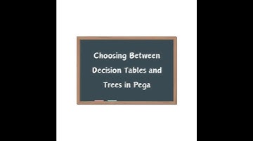 Pega Decision Logic: Table or Tree?   #PegaDecisionRules  #PegaDecisionTable  #PegaDecisionTree