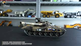 2.4G Henglong 1/16 Scale 7.0 Upgraded Metal Ver Russia T90 RTR RC Tank 3938TH17846