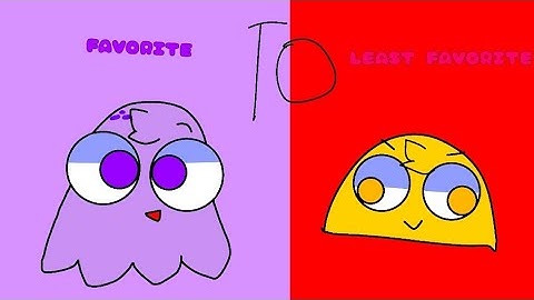 My favorite to least favorite characters list