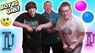 Who Can Pump Up The Hopper Ball The Fastest Part 2 Cody Vs Lily