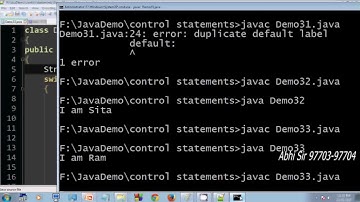 control statements switch case Statement in java in Hindi Part 13