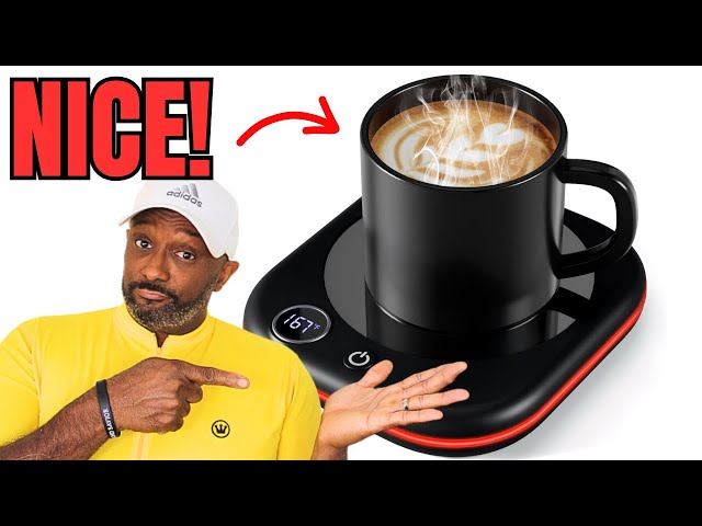 Upgraded Coffee Mug Warmer with Timer, LED & Auto Shut-Off - YouTube