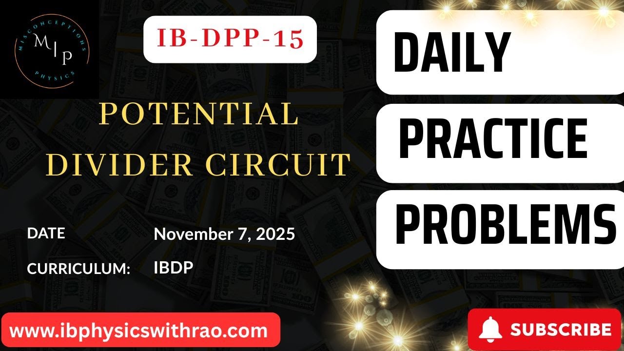 IB - DPP 15: POTENTIOMETER: The diagram shows a potential divider ...