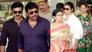 Megastar Chiranjeevi & Ram Charan With His Family Back in Hyderabad After Padma Vibhushan Event