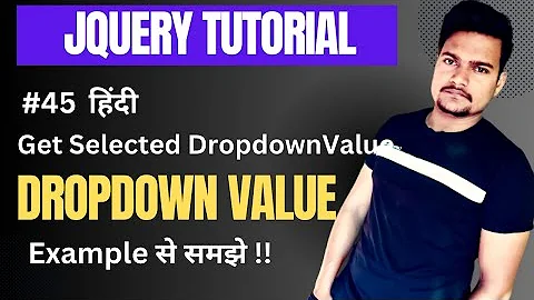 Get the selected value from dropdown using jQuery