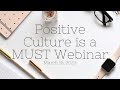 Yountville chamber webinar positive culture is a must and how to build it