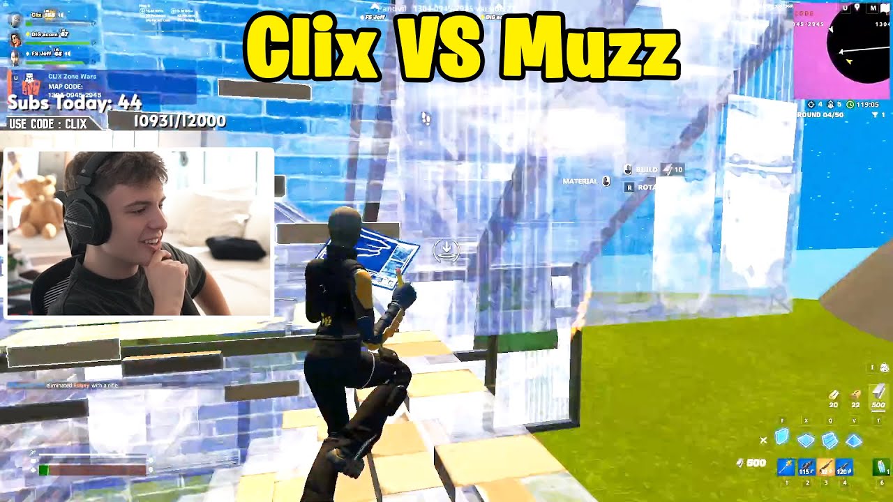 Clix VS Muzz 3v3 TOXIC Fights w/ Jeff, Acorn, EpikWhale & Edgey!