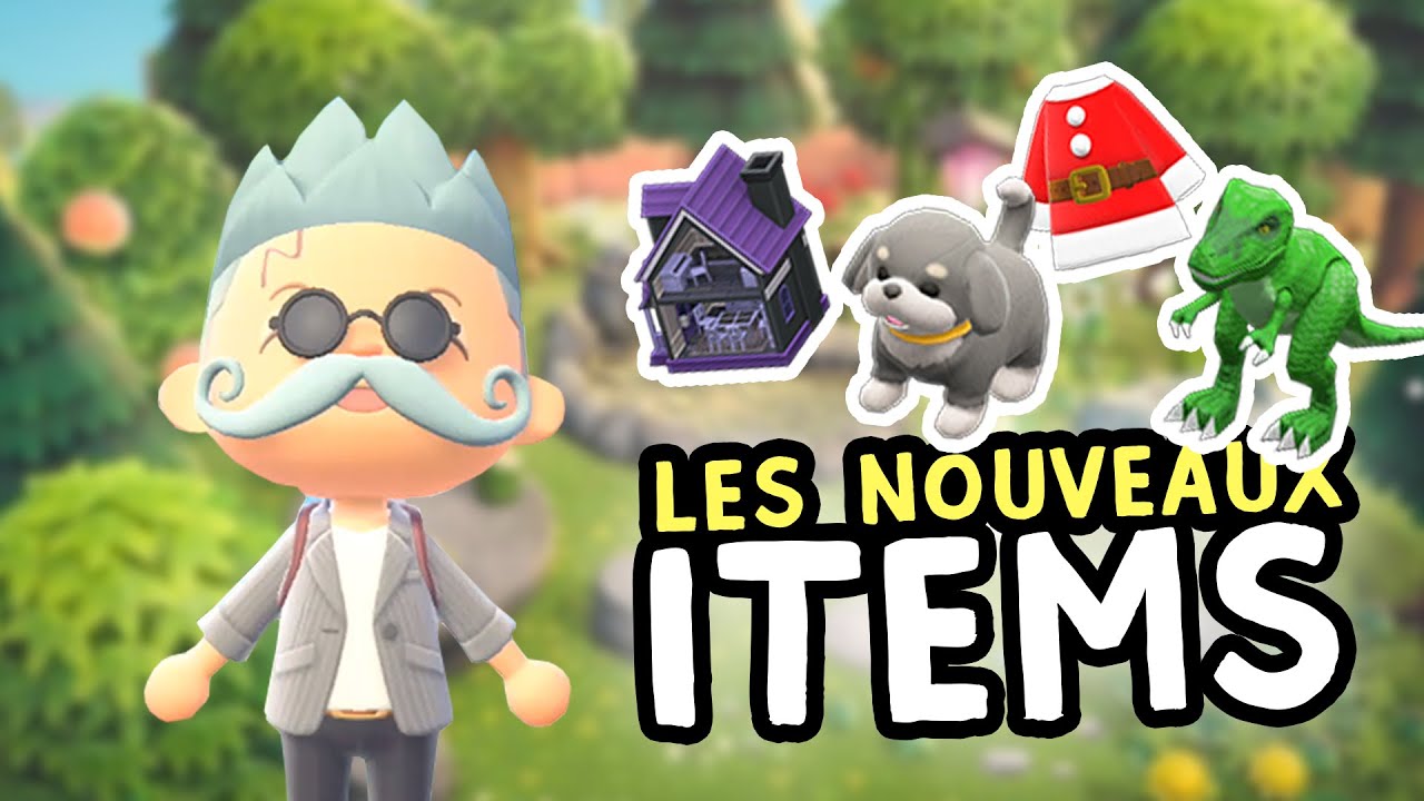 124 NOUVEAUX OBJETS sur Animal Crossing New Horizon - YouTube