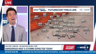 Dangerous heat, storms expected Friday