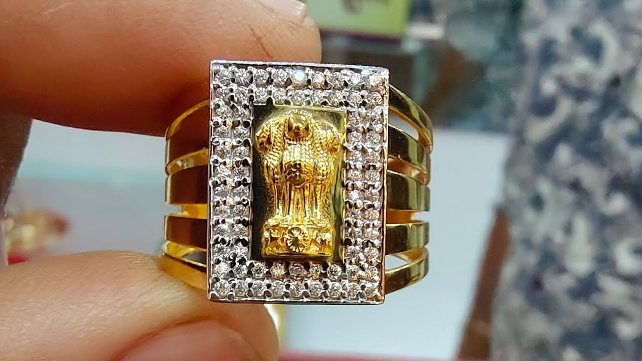 Buy quality 22k gold plain cross ladies ring in Ahmedabad