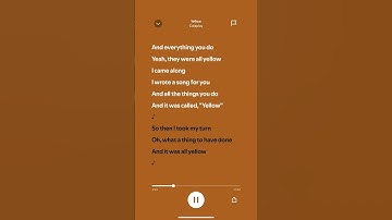 Thumbnail of Yellow lyrics #yellow #coldplay #lyrics