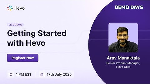 Getting Started with Hevo