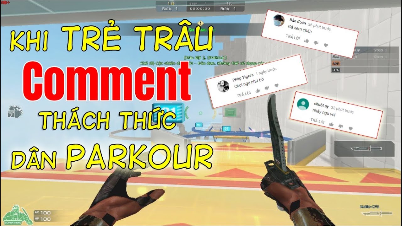 Khi Trẻ Trâu Comment Thách Thức Dân Parkour