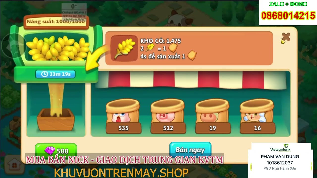 (Khu Vườn Trên Mây #59) Chênh lệch phần thưởng event khi lv thấp và lv cao